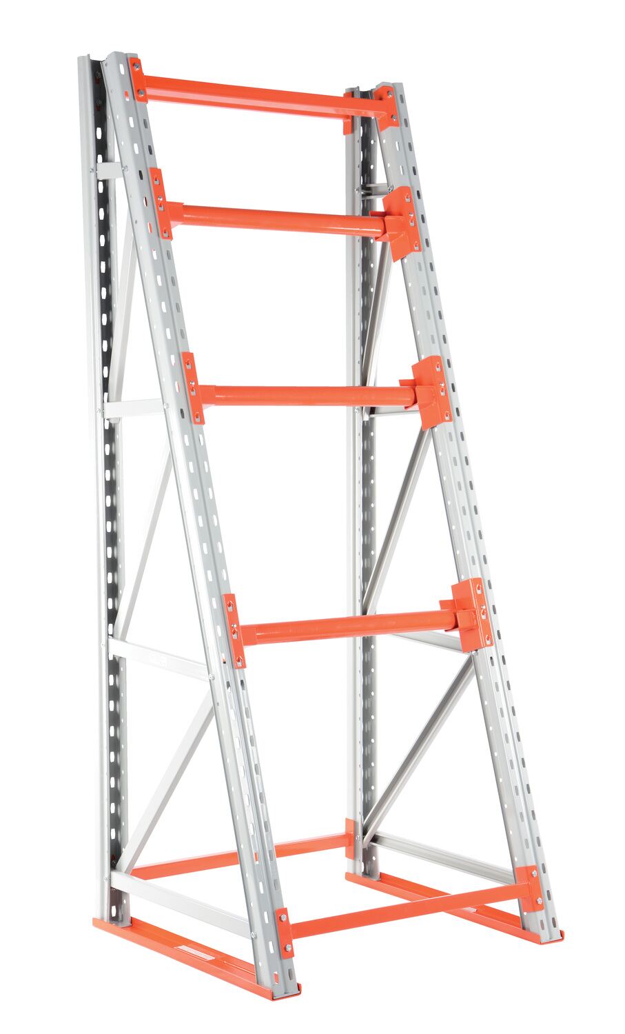 Steel Reel Rack Starter Kit 36 In. x 39 In. x 96 In. 6000 Lb. Capacity White/Orange