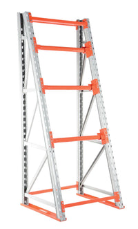 Thumbnail for Steel Reel Rack Starter Kit 36 In. x 39 In. x 96 In. 6000 Lb. Capacity White/Orange