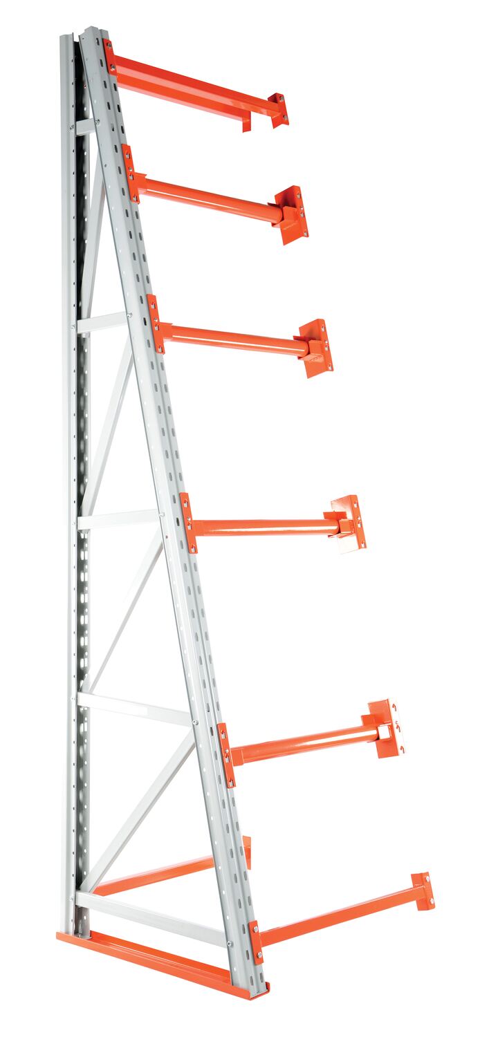 Steel Reel Rack Add-On Kit 36 In. x 36 In. x 120 In. 6000 Lb. Capacity White/Orange