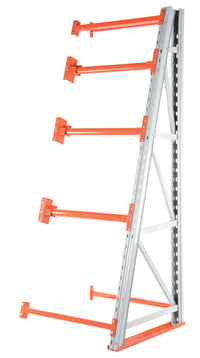 Thumbnail for Steel Reel Rack Add-On Kit 36 In. x 36 In. x 96 In. 6000 Lb. Capacity White/Orange