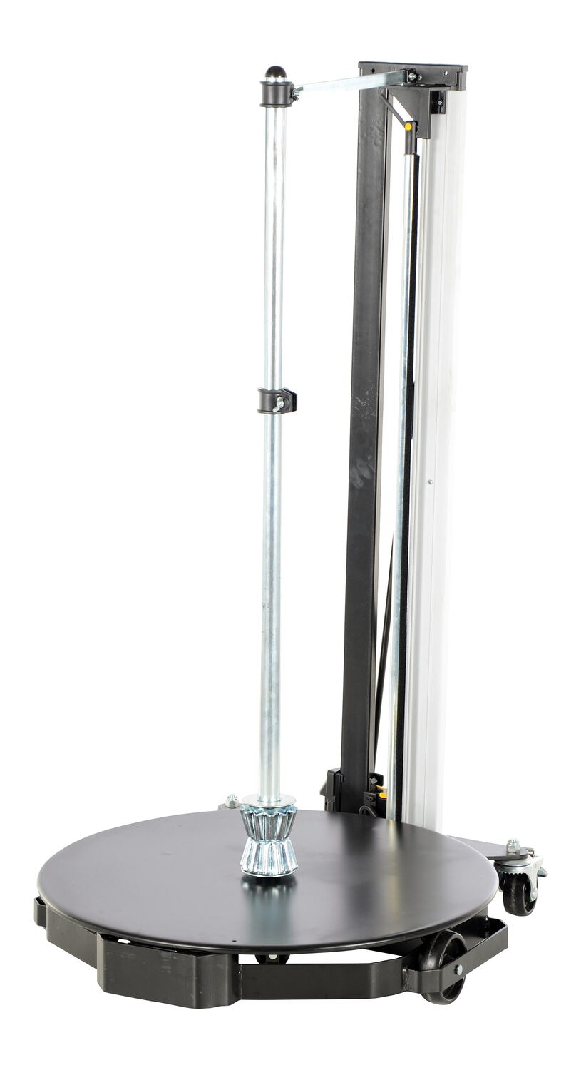 ROLL MATERIAL PORTABLE DOLLY W/CUTTER