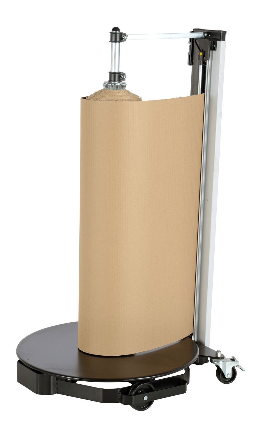 ROLL MATERIAL PORTABLE DOLLY W/CUTTER