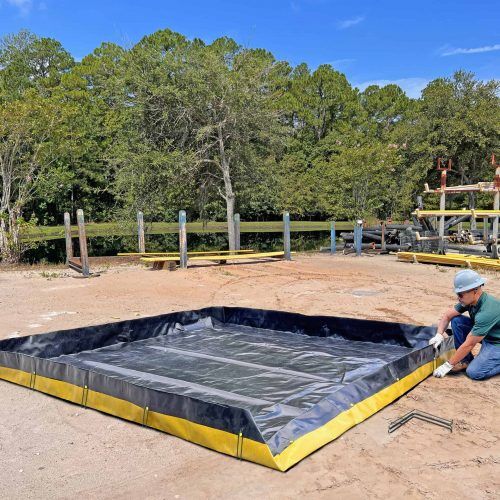 Containment Berm, Economy Model:  12' x 12' x 1' , RPE, 30 MIL