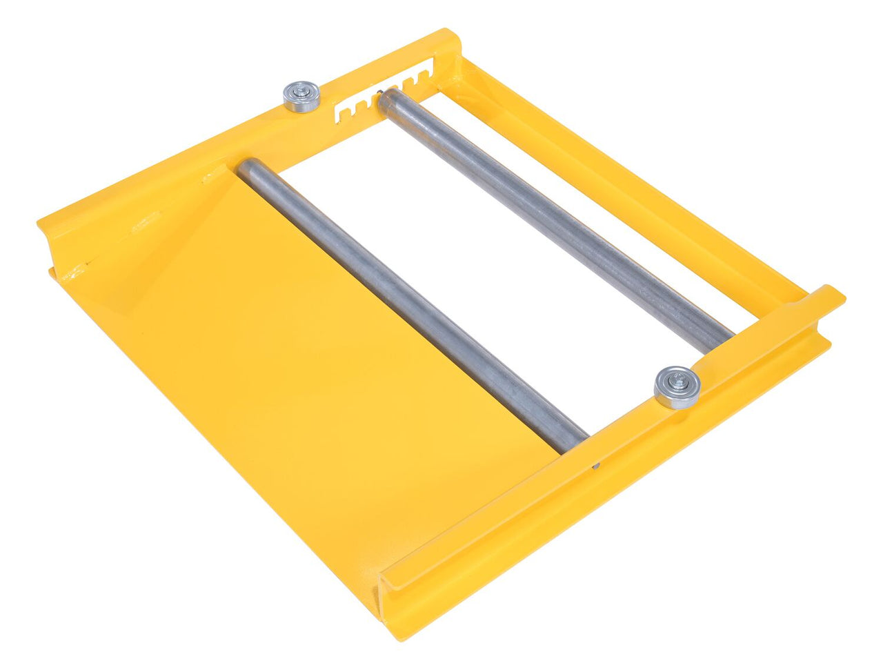 Steel Reel Roll Dispenser 10 In. Minimum Diameter 30 In. Max Diameter 31-1/4 In. Maximum Roll Length 500 Lb. Capacity Yellow