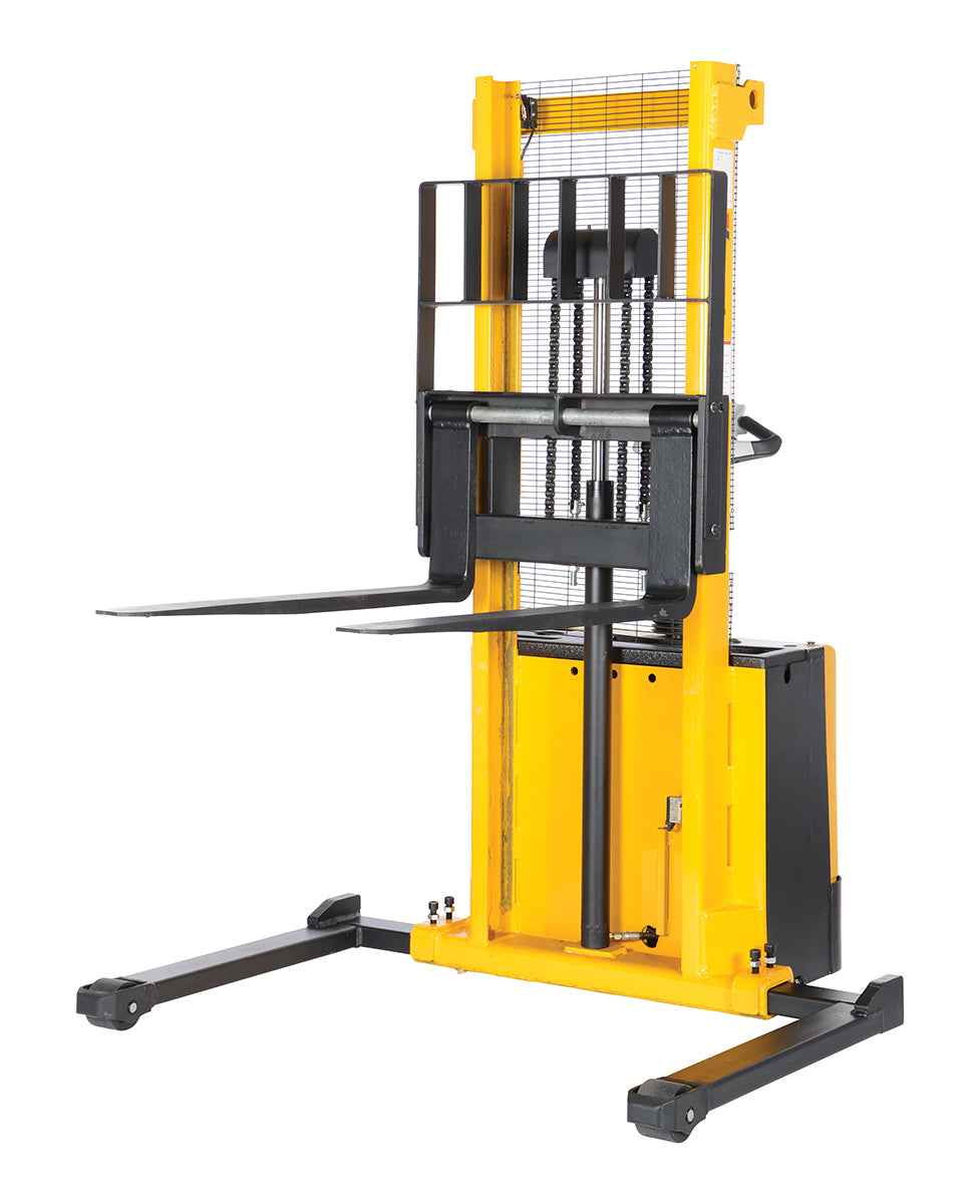 ADJUST POWERED LIFT STACKER 62 IN RAISED