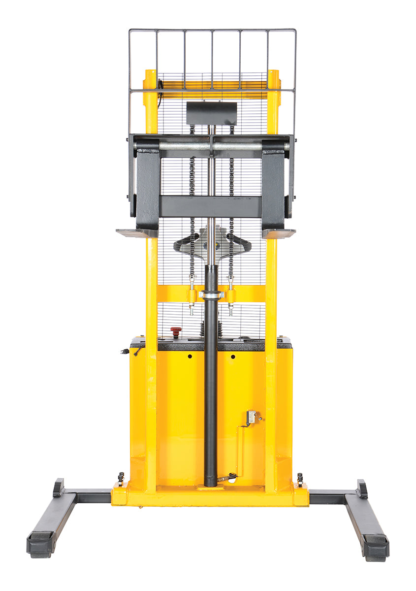 ADJUST POWERED LIFT STACKER 62 IN RAISED