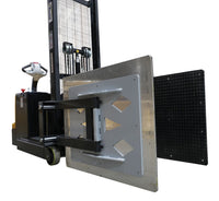 Thumbnail for Counter Balanced Powered 23 In. - 41 In. Bale Clamp Lifter 800 Lb. Capacity Black/Yellow