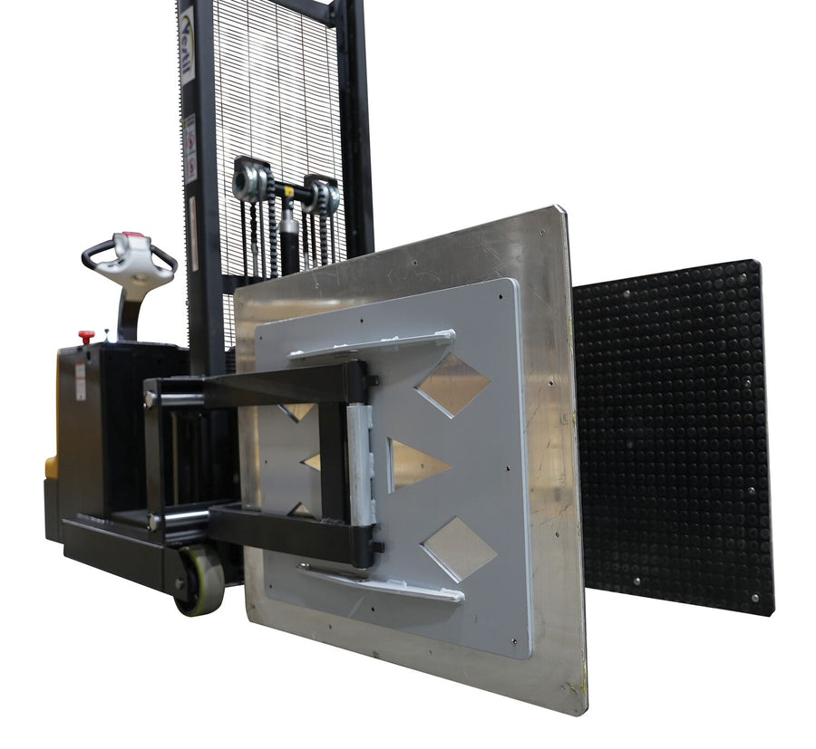 Counter Balanced Powered 23 In. - 41 In. Bale Clamp Lifter 800 Lb. Capacity Black/Yellow