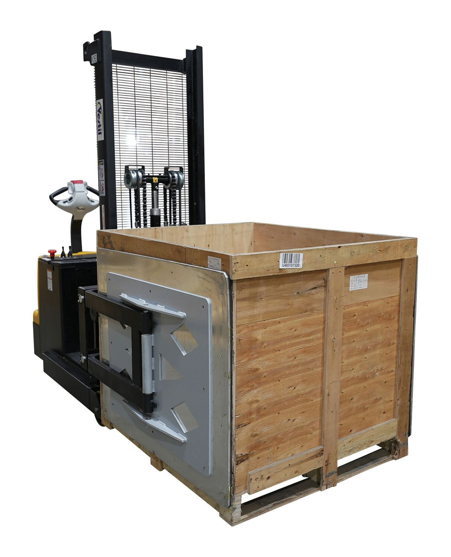 Counter Balanced Powered 23 In. - 41 In. Bale Clamp Lifter 800 Lb. Capacity Black/Yellow