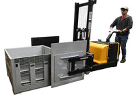 Thumbnail for Counter Balanced Powered 27 In. - 51 In. Bale Clamp Lifter 1200 Lb. Capacity Black/Yellow
