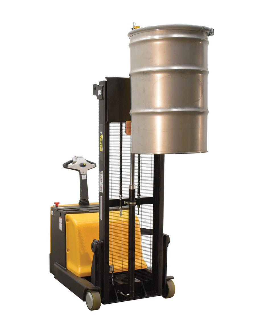 Steel Counter Balanced Drum Lifter Dual Grip 62 In. Lifting Height 1,000 Lb. Capacity Yellow/Black