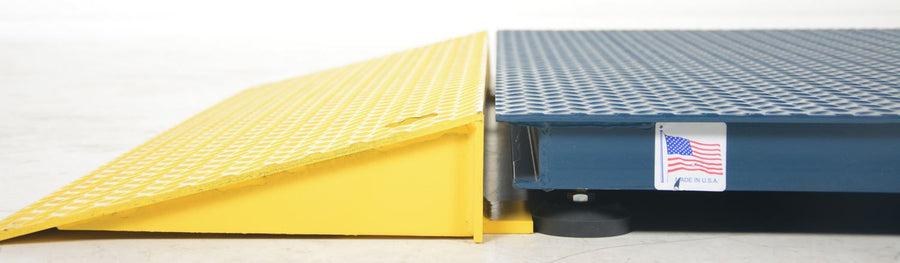 Vestil Low Profile Air Freight Scale with Wrap-Around Ramps - 5000 lb Capacity - SCALE-LP-44-5K