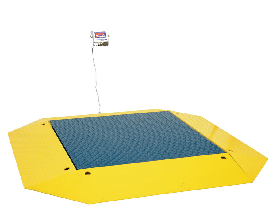 Vestil Low Profile Air Freight Scale with Wrap-Around Ramps - 5000 lb Capacity - SCALE-LP-44-5K