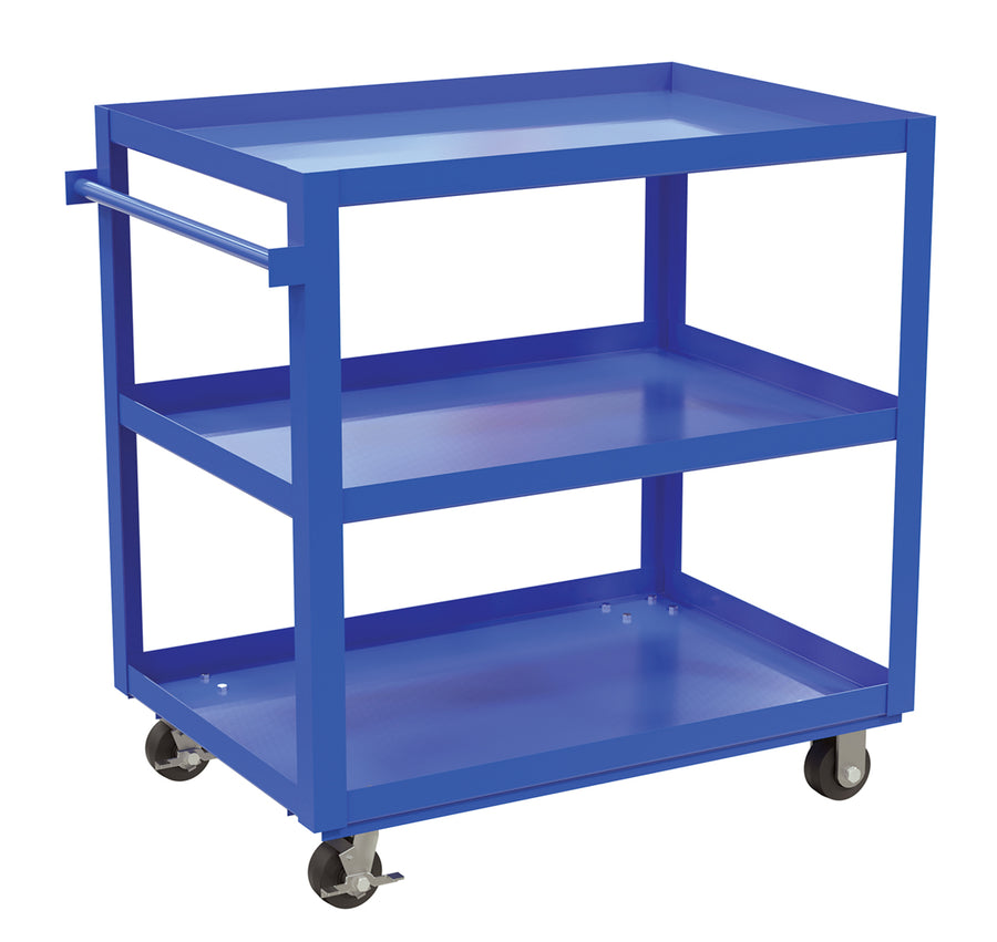 Vestil 28" x 40" 1,000-lbs Capacity Service Cart w/ 3 Shelves