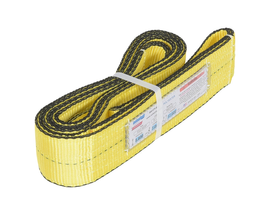 POLY YELLOW LIFT WEB SLING  3 IN X 8 FT