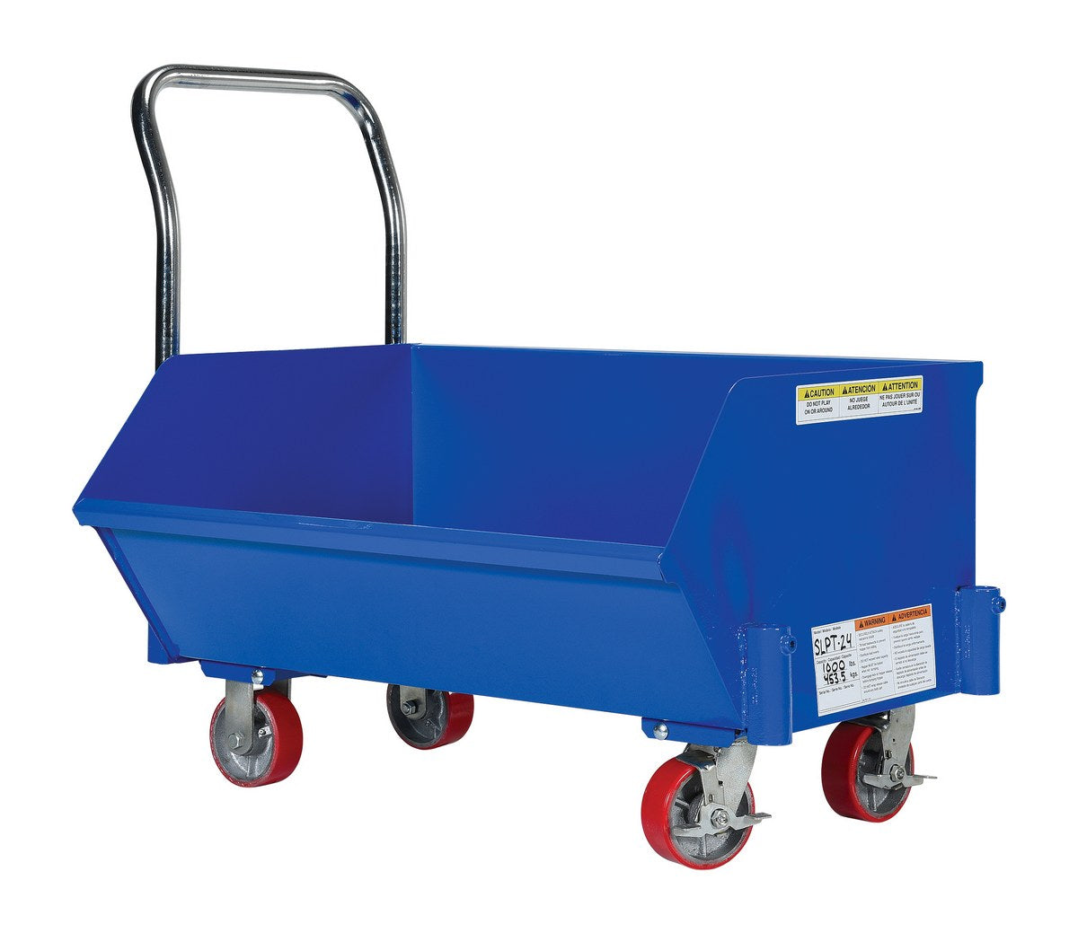 1/4 CuYd Steel Low Profile Hopper