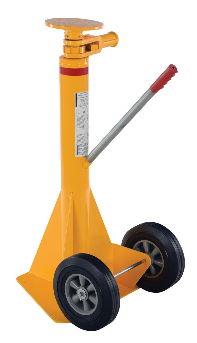 Stabilizing Jack - Ratchet Model, 10" Hard Rubber Wheels , 41" - 50" Service Range