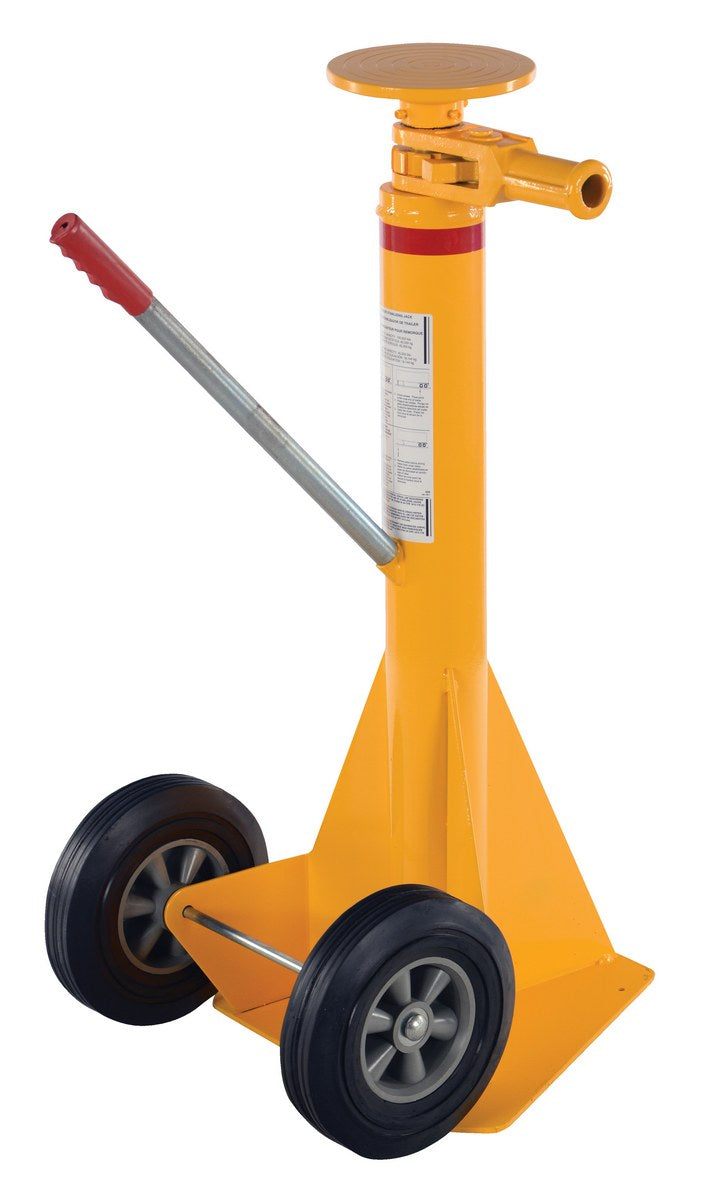Stabilizing Jack - Ratchet Model, 10" Hard Rubber Wheels , 41" - 50" Service Range
