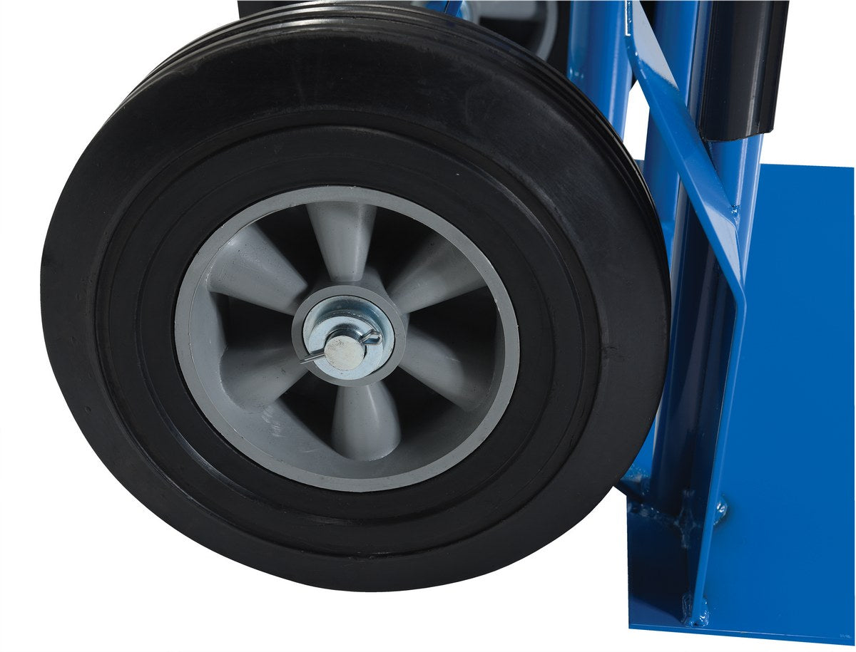 HD P-HANDLE TRUCK 600 LB HARD RUBBER