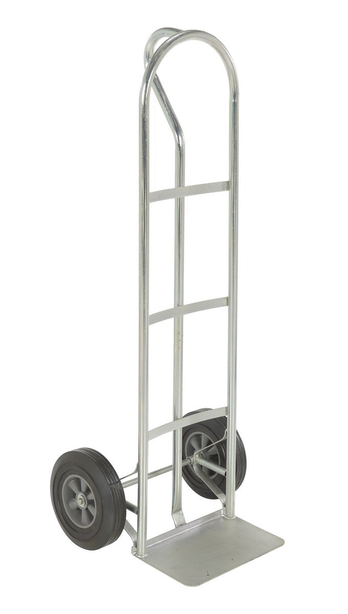 STEEL P-HANDLE TRUCK 500 LB HARD RUBBER
