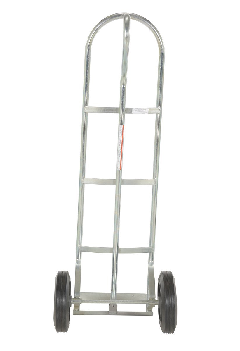 STEEL P-HANDLE TRUCK 500 LB HARD RUBBER