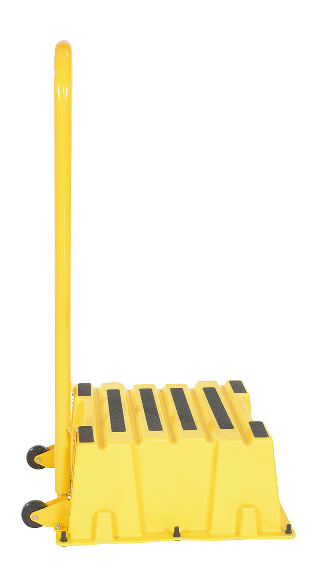 STEP POLY NESTABLE 1 STEP YL W/HANDRAILS