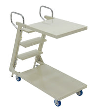 Thumbnail for Steel Cantilever Stock Picker Truck 41-3/8 In. x 20-1/2 In. x 40-7/8 In. 440 Lb. Capacity White