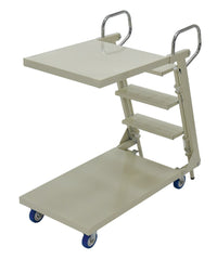 Thumbnail for Steel Cantilever Stock Picker Truck 41-3/8 In. x 20-1/2 In. x 40-7/8 In. 440 Lb. Capacity White