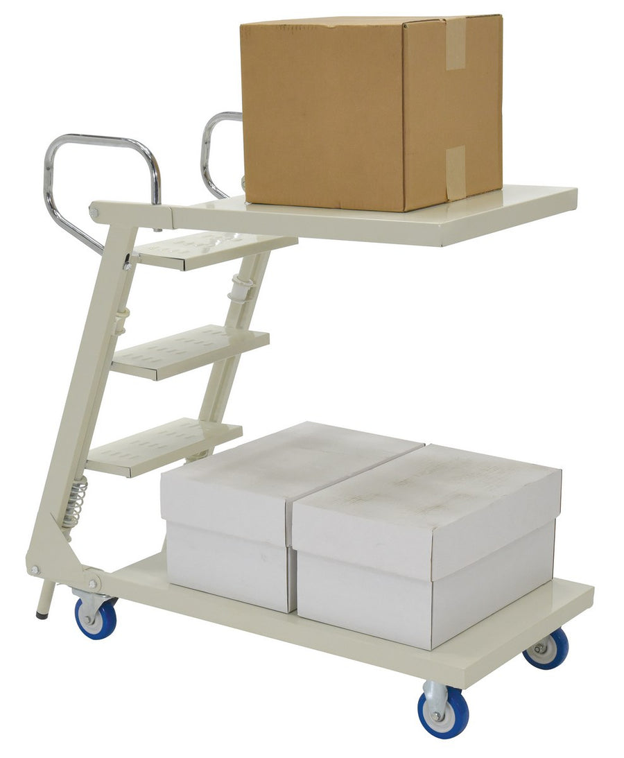 Steel Cantilever Stock Picker Truck 41-3/8 In. x 20-1/2 In. x 40-7/8 In. 440 Lb. Capacity White