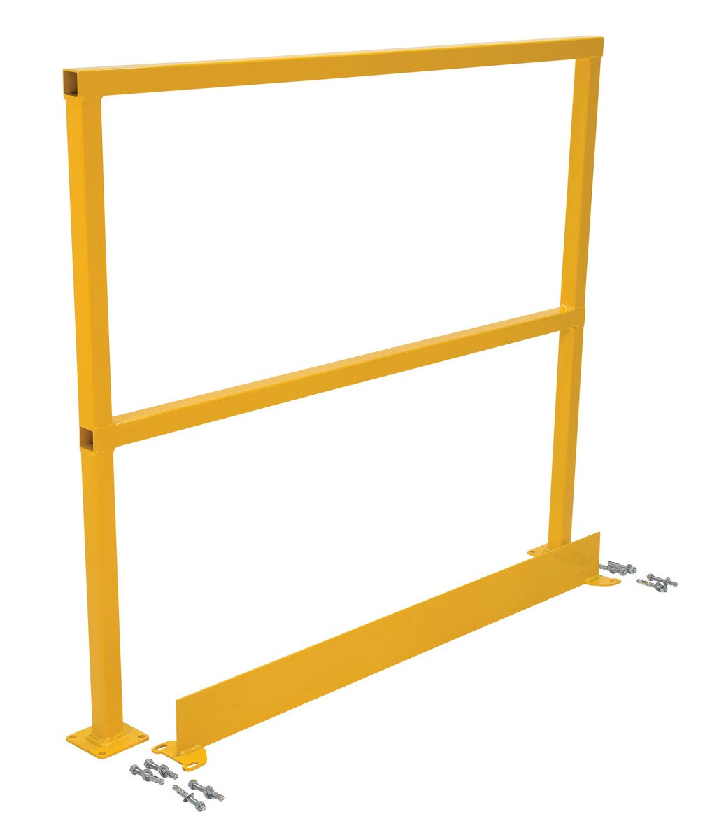 SAFETY HANDRAIL-HARDWARE W/TOEBOARD 48IN - Model SQ-48-TB-HWR