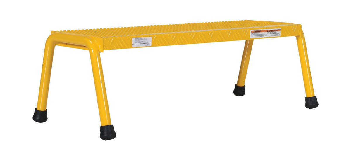 ALUM STEP STAND- 1 STEP WIDE WELDED YELL - Model SSA-1W-Y