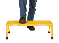 Thumbnail for ALUM STEP STAND- 1 STEP WIDE WELDED YELL - Model SSA-1W-Y