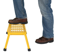 Thumbnail for ALUM STEP STAND- 1 STEP WIDE WELDED YELL - Model SSA-1W-Y
