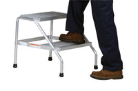 Thumbnail for ALUMINUM STEP STAND - 2 STEP KNOCK-DOWN