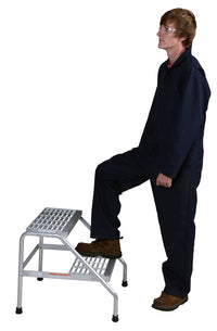 Thumbnail for ALUMINUM STEP STAND - 2 STEP KNOCK-DOWN