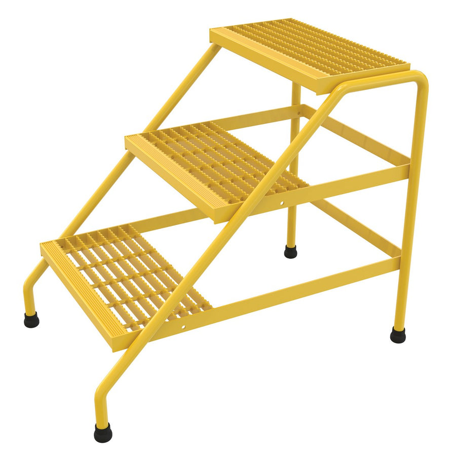 ALUM STEP STAND - 3 STEP WELDED YELL - Model SSA-3-Y