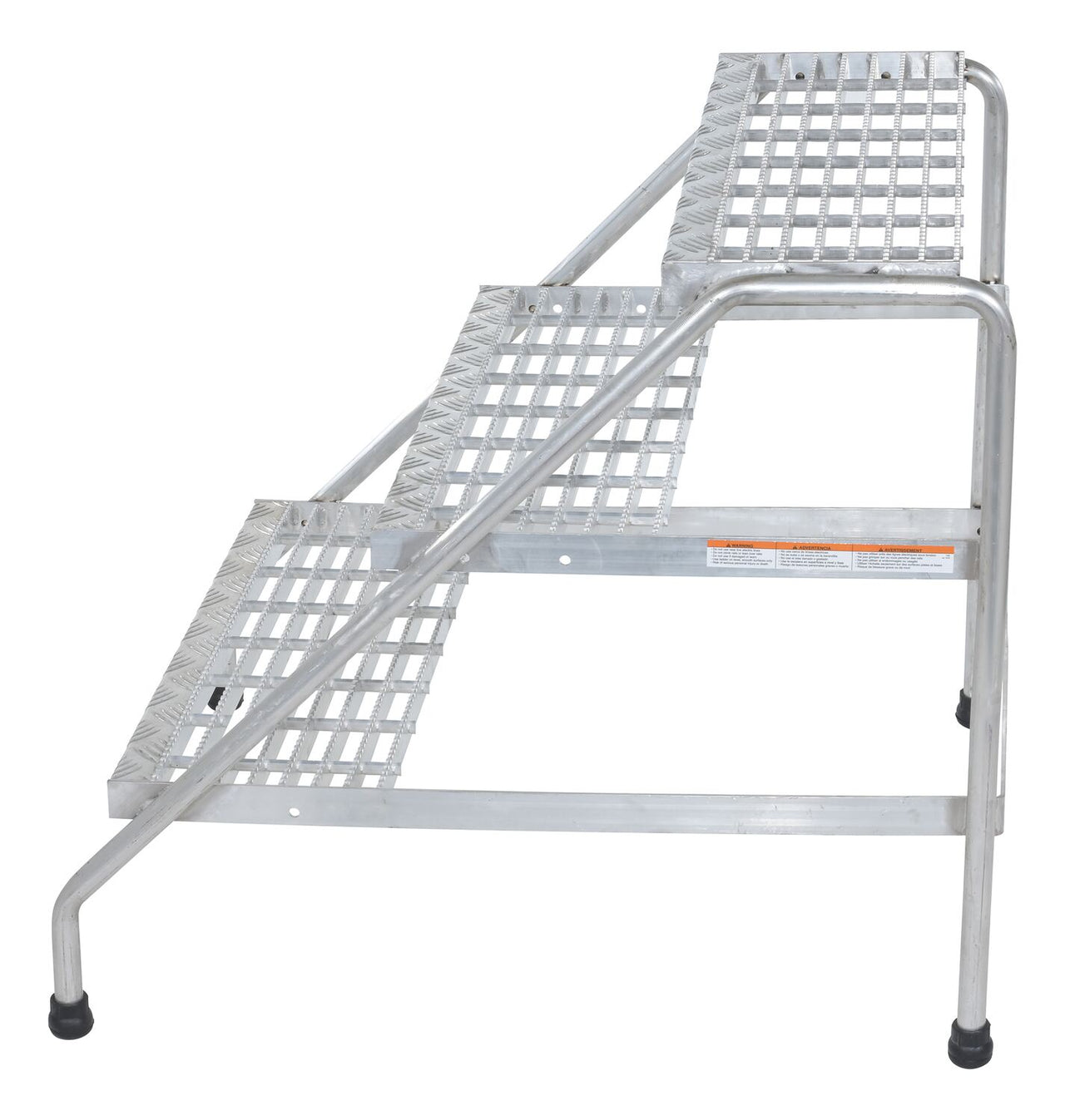 ALUMINUM STEP STAND - 3 STEP WIDE WELDED - Model SSA-3W