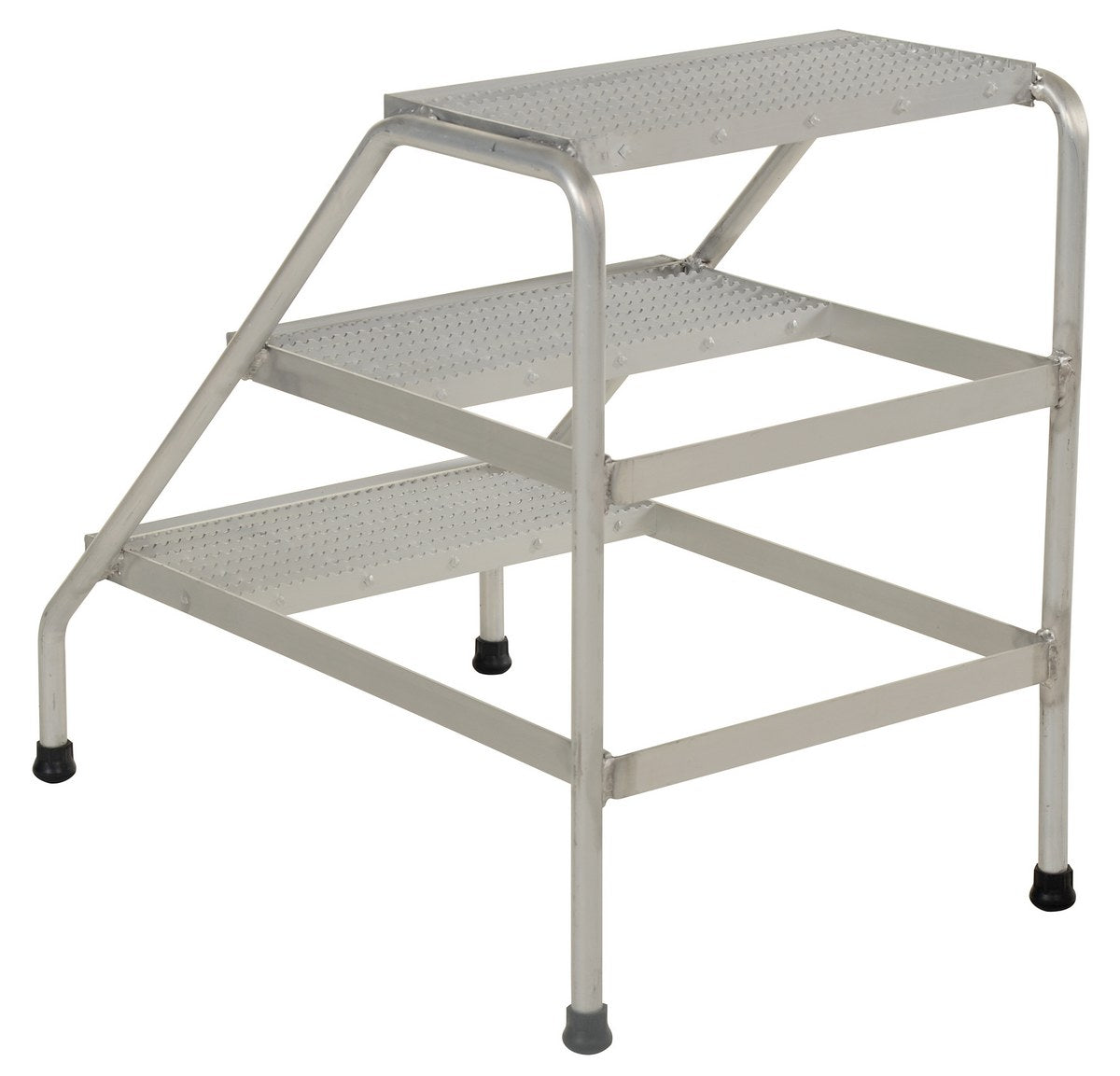 Welded Aluminum Step Stand w/ 3 Steps