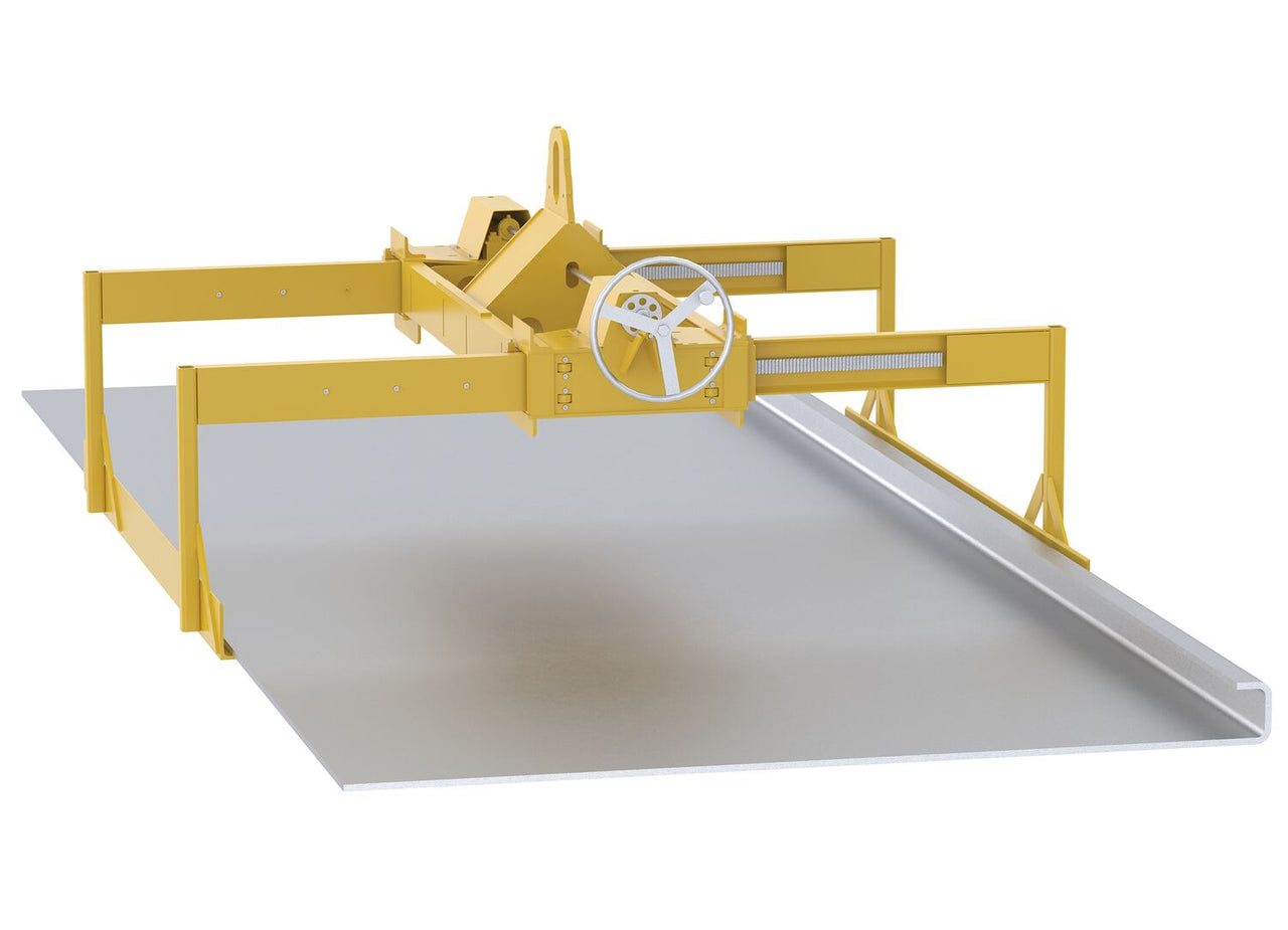 Steel Horizontal Sheet Lifter 10,000 Lb. Capacity Yellow