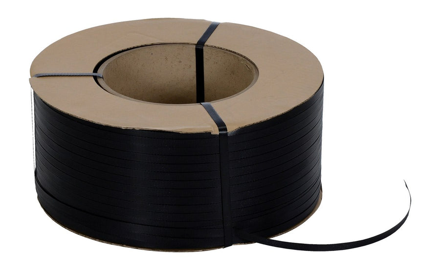 Black Polypropylene Strapping - 1/2"W