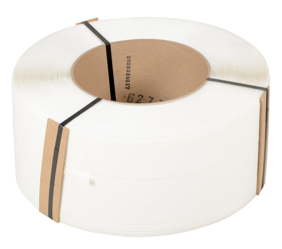 White Polypropylene Strapping - 1/2"W