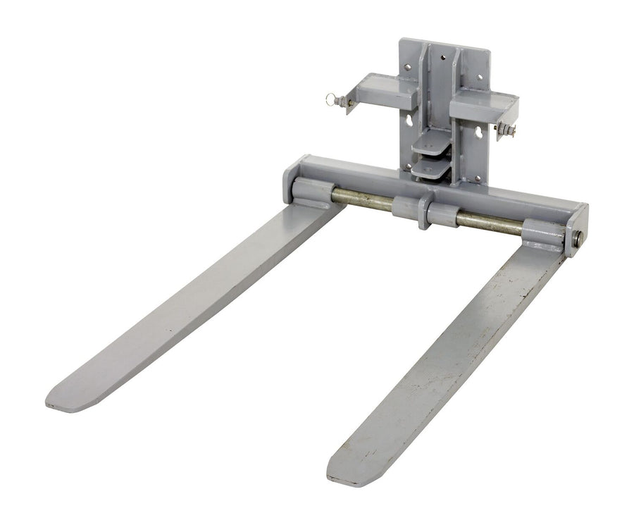 Vestil Steel Counter Balanced Power Lift Adjustable Forks 42" Fork Length Attachment 600 Lb. Capacity Gray