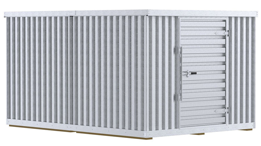 Galvanized Storage Building - Double