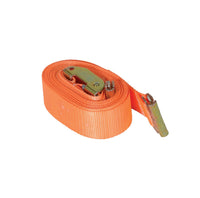 Thumbnail for Polyester Cam Cargo Strap with E-Clip 16 Ft. Working Length 1,200 Lb. Working Load Orange