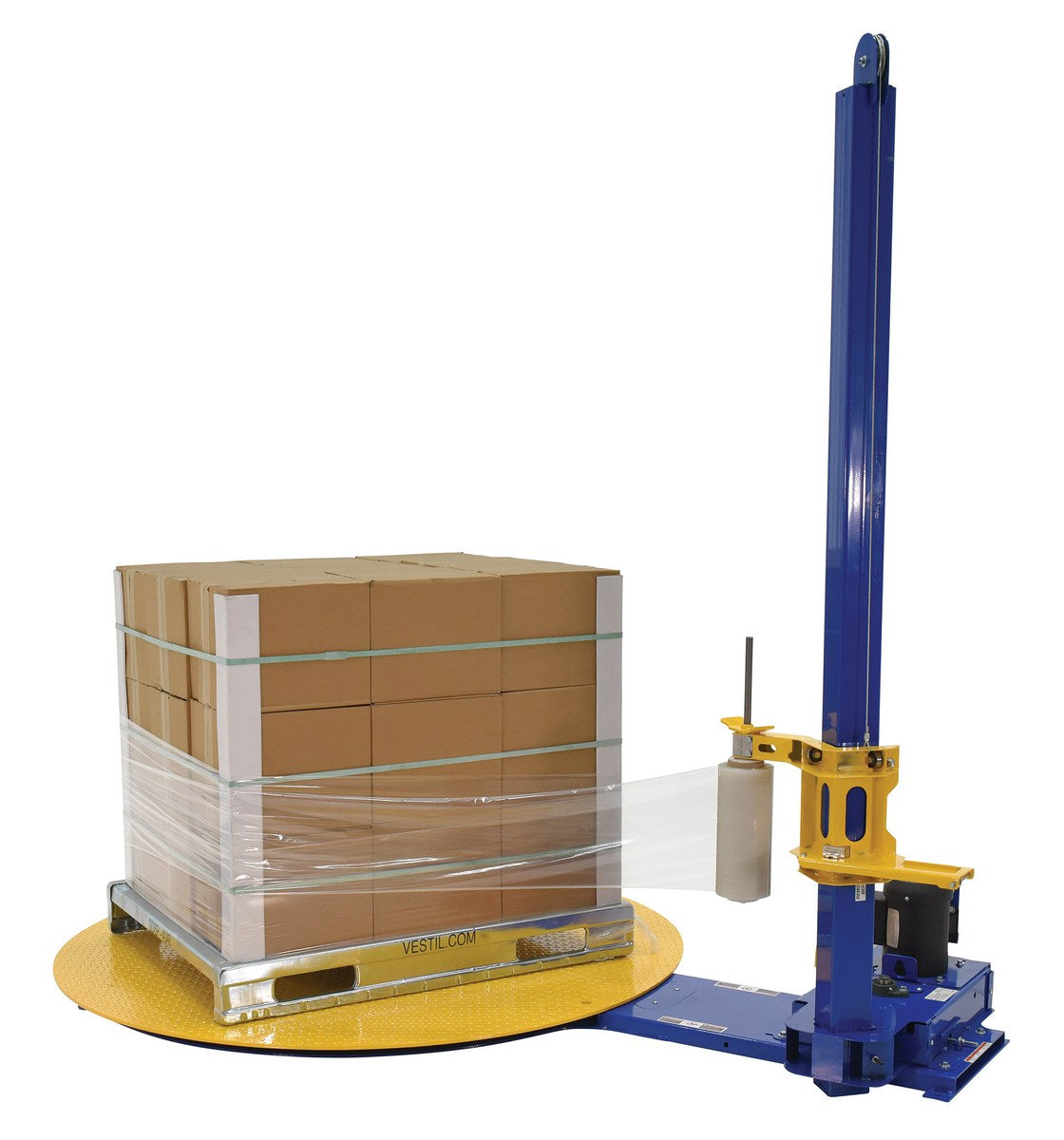 Semi-Automatic Stretch Wrap Machine w/ 70"dia Turntable
