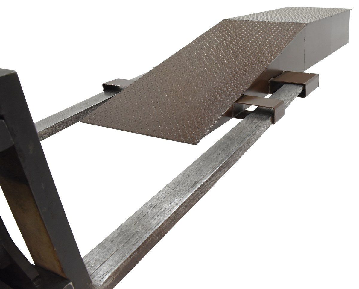24"W x 96"L x 12.25"H Steel Wheel Riser w/ 48" Level Length