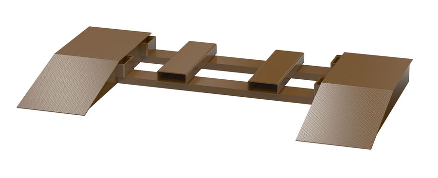 Steel Wheel Risers With Pick-Up Loop 48 X 18 X 6.25