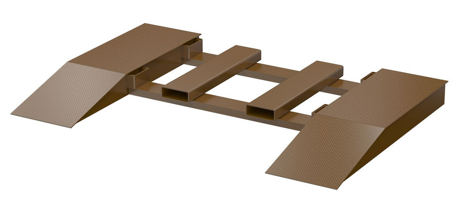 Steel Wheel Risers With Pick-Up Loop 60 X 18 X 6.25