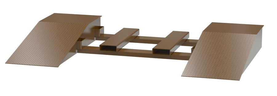 Steel Wheel Risers With Pick-Up Loop 60 X 24 X 10.25