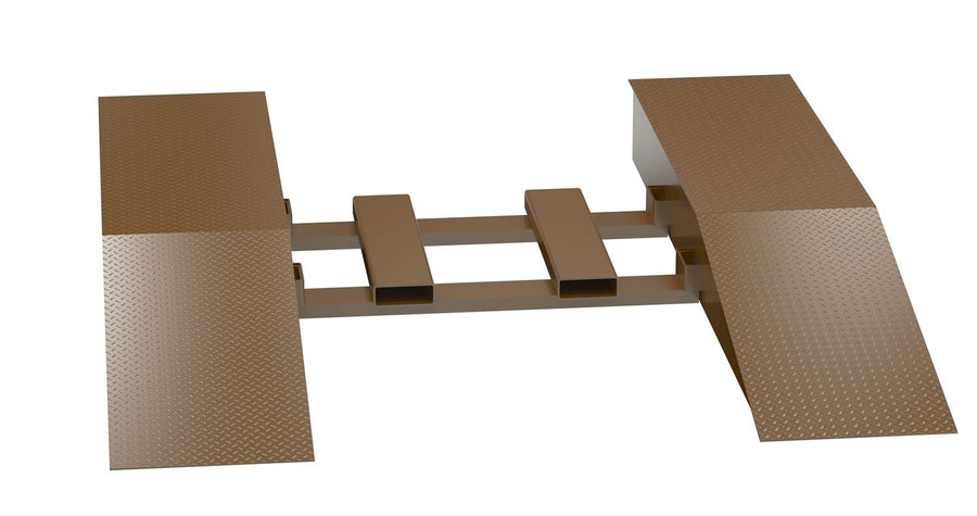 Steel Wheel Risers With Pick-Up Loop 108 X 24 X 12.25